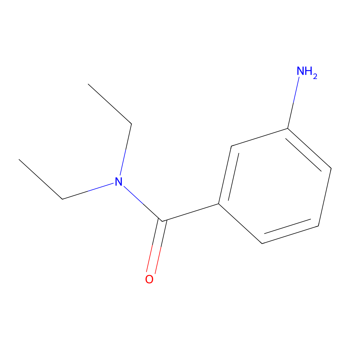 3-amino-N,N-diethylbenzamide molecular structure, CAS 68269-83-0