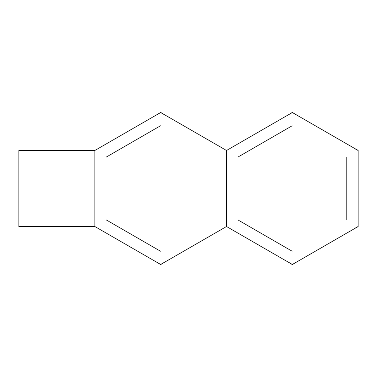 Cyclobuta(b)naphthalene, 1,2-dihydro- molecular structure, CAS 6827-31-2