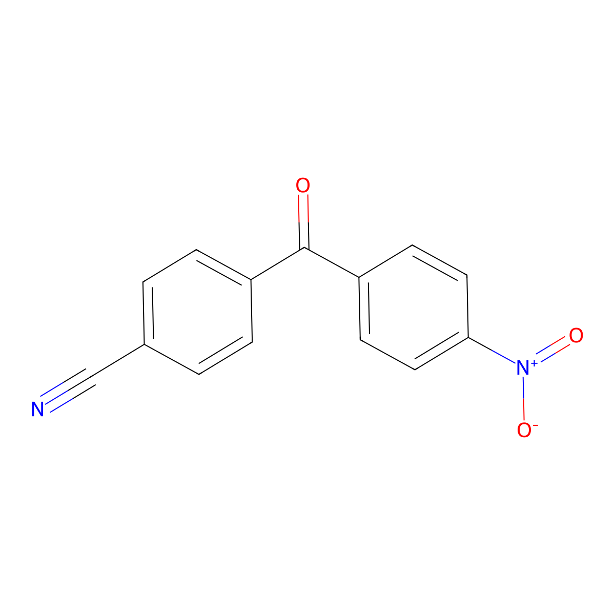 4-(4-Nitrobenzoyl)benzonitrile molecular structure, CAS 68271-77-2