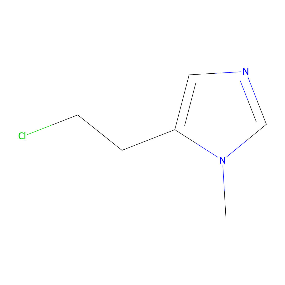 5-(2-chloroethyl)-1-methyl-1H-imidazole molecular structure, CAS 682731-42-6