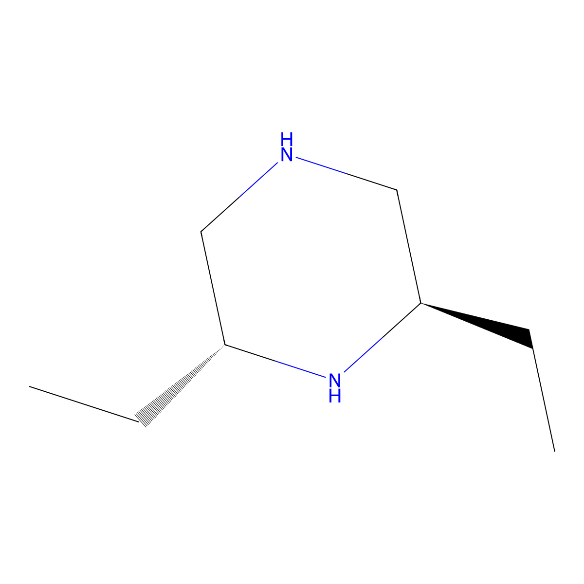 (2R,6R)-2,6-Diethylpiperazine molecular structure, CAS 682740-57-4