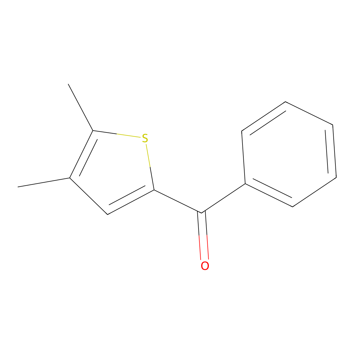 (4,5-Dimethyl-2-thienyl)phenylmethanone molecular structure, CAS 682742-26-3