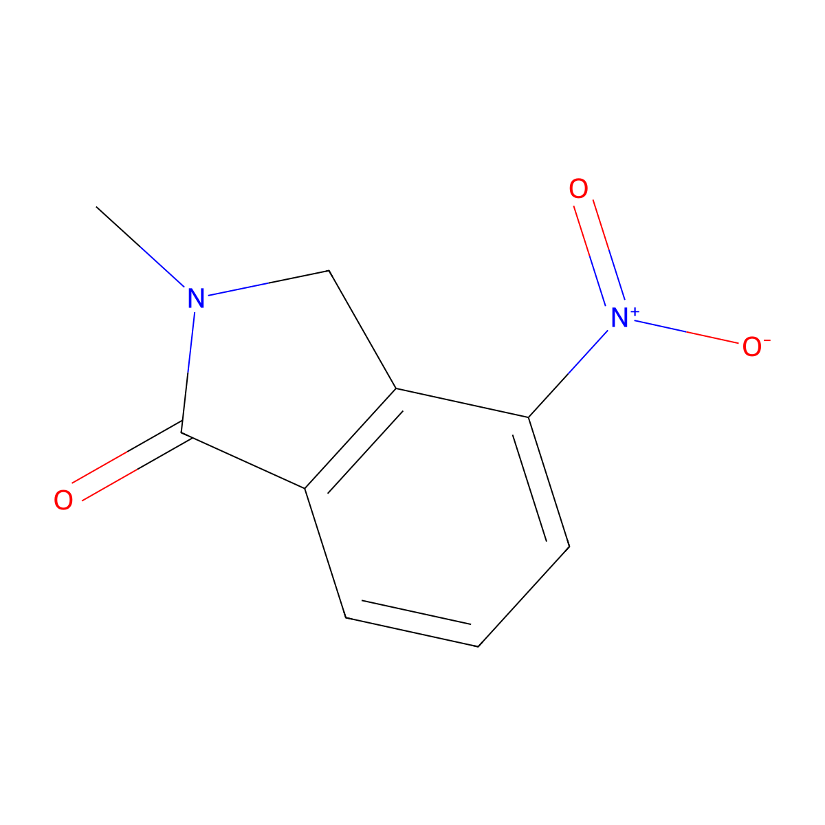 2-Methyl-4-nitroisoindolin-1-one molecular structure, CAS 682757-52-4