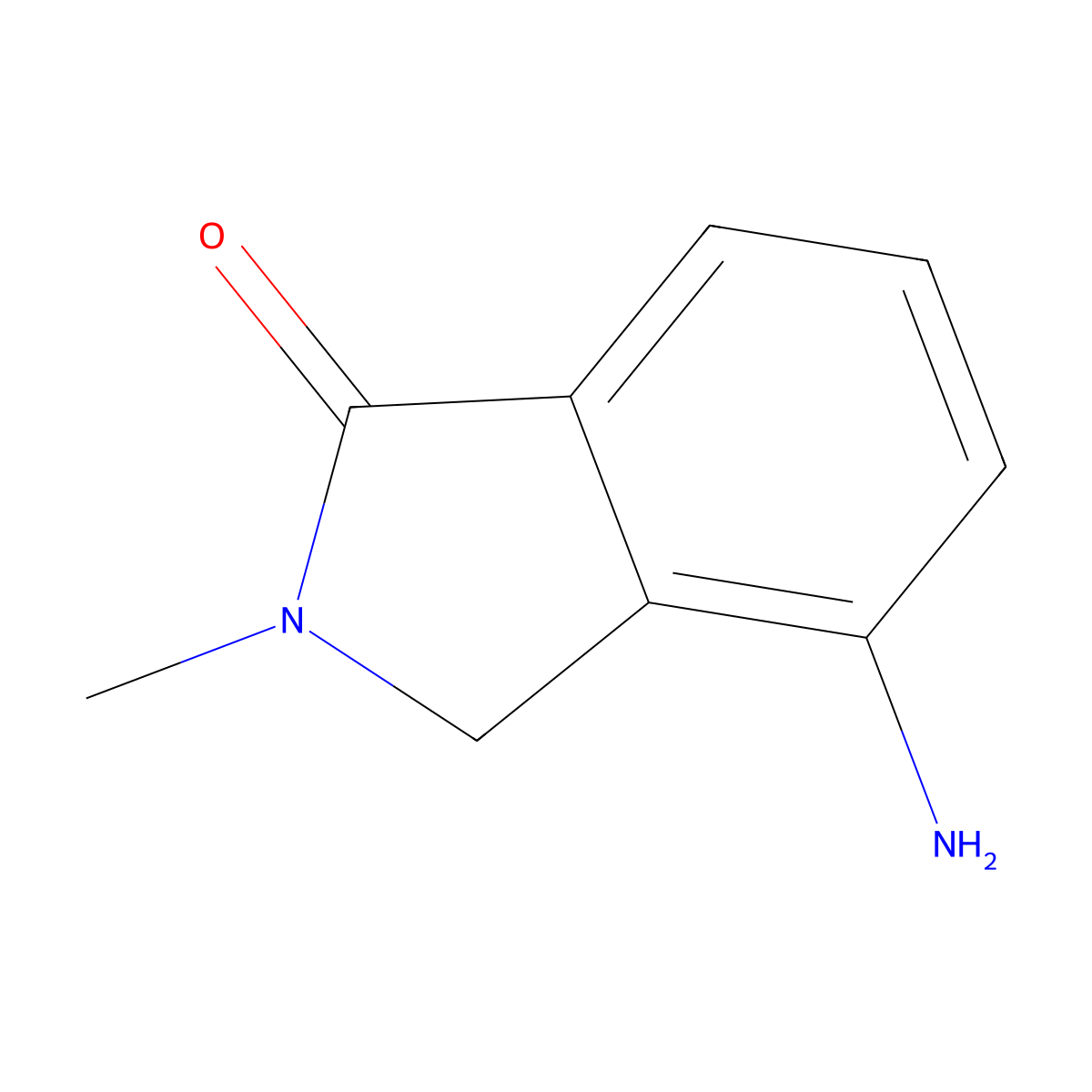 4-Amino-2-methyl-2,3-dihydro-1H-isoindol-1-one molecular structure, CAS 682757-53-5