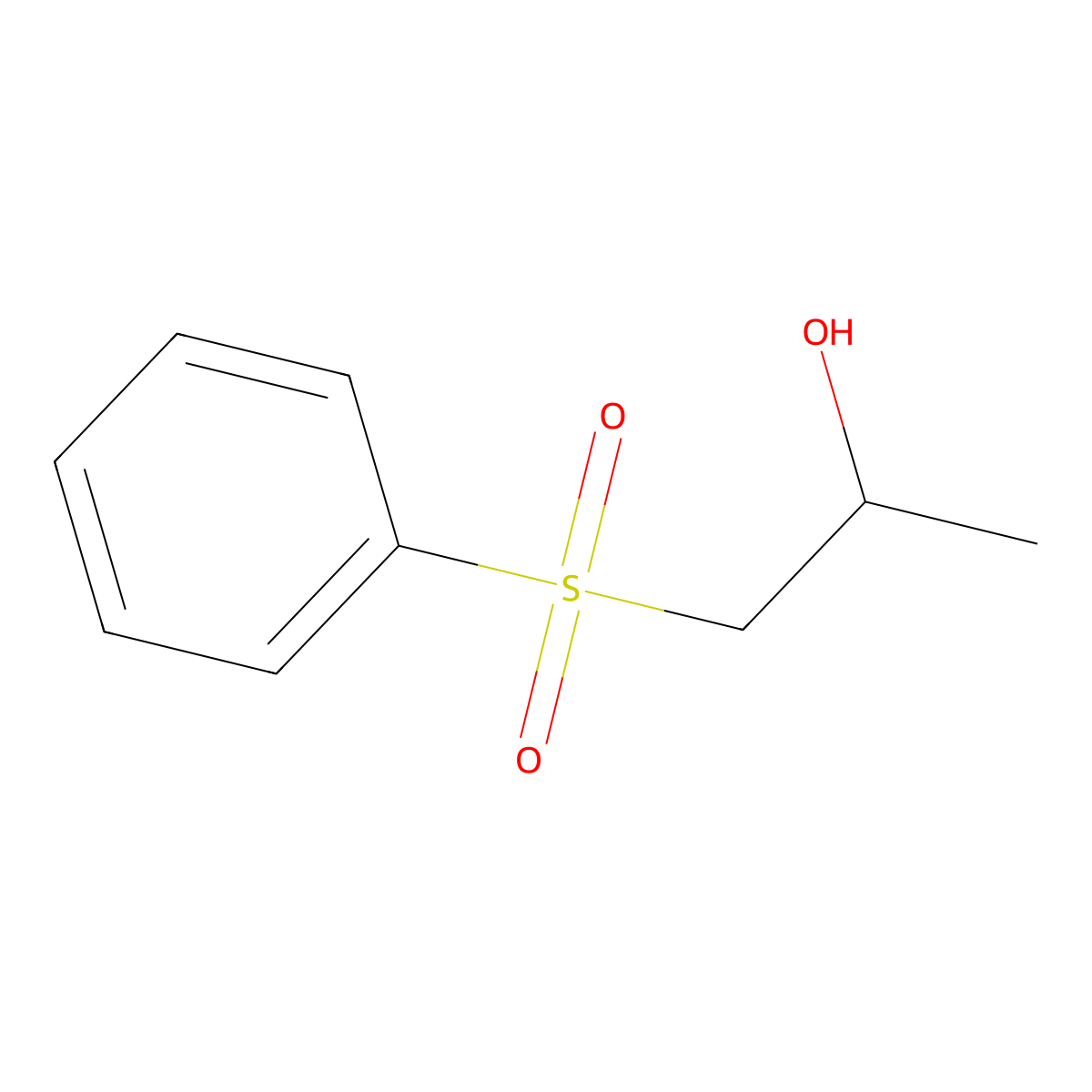 1-(Benzenesulfonyl)propan-2-ol molecular structure, CAS 68276-72-2