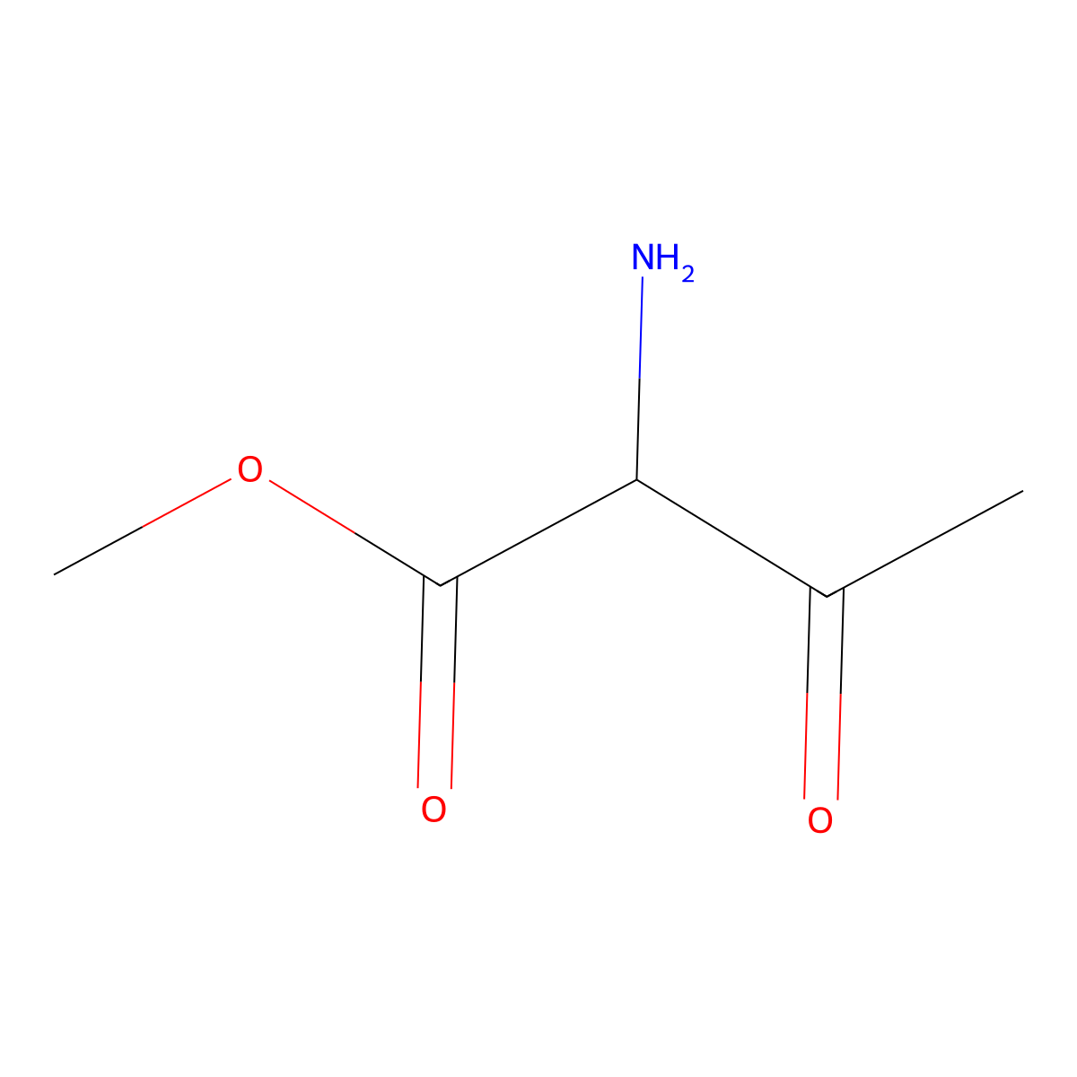 Methyl 2-amino-3-oxobutanoate molecular structure, CAS 68277-01-0