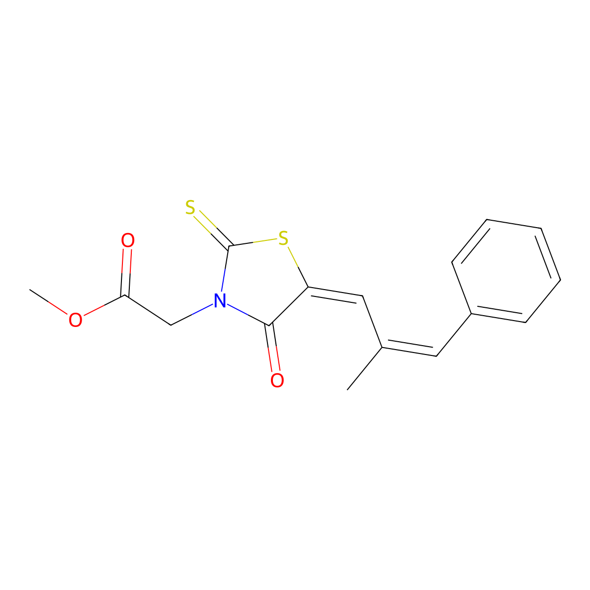 (E,Z)-Epalrestat Methyl Ester molecular structure, CAS 682775-70-8
