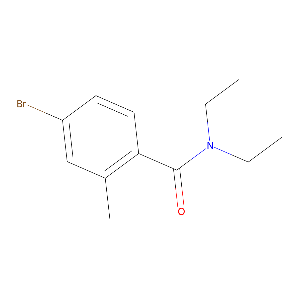 4-bromo-N,N-diethyl-2-methylbenzamide molecular structure, CAS 682778-12-7