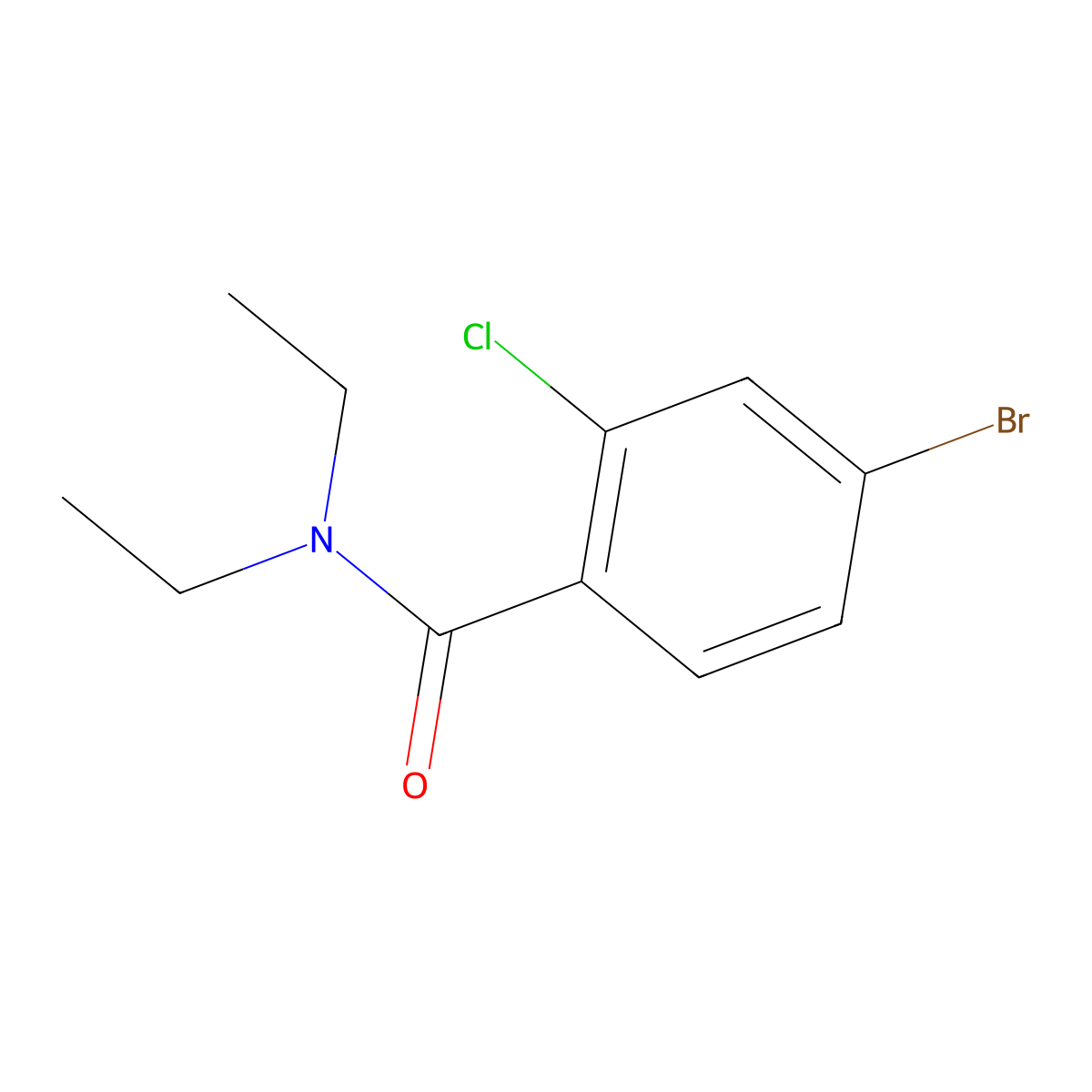N,N-Diethyl 4-bromo-2-chlorobenzamide molecular structure, CAS 682778-17-2