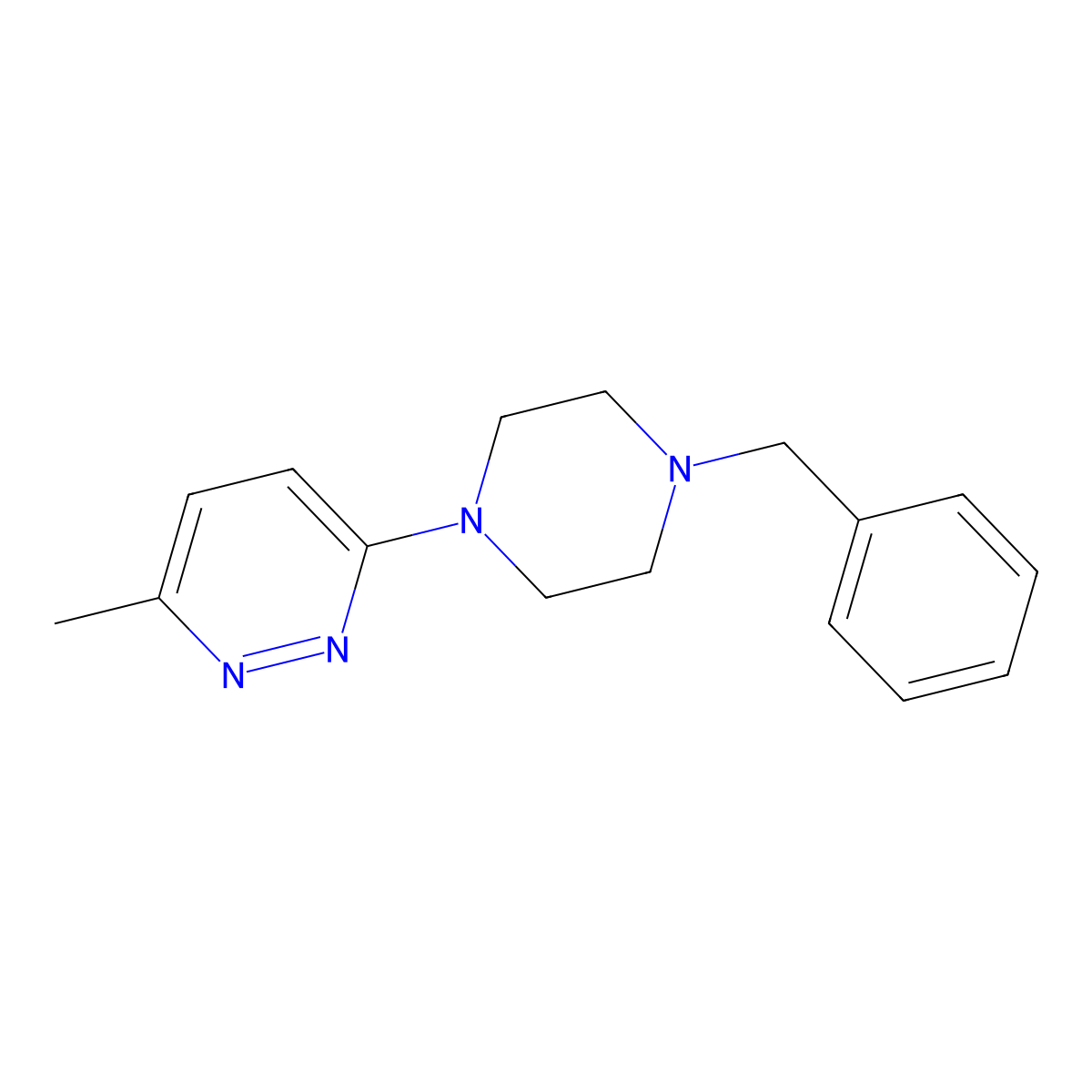 3-(4-Benzylpiperazin-1-yl)-6-methylpyridazine molecular structure, CAS 682780-01-4