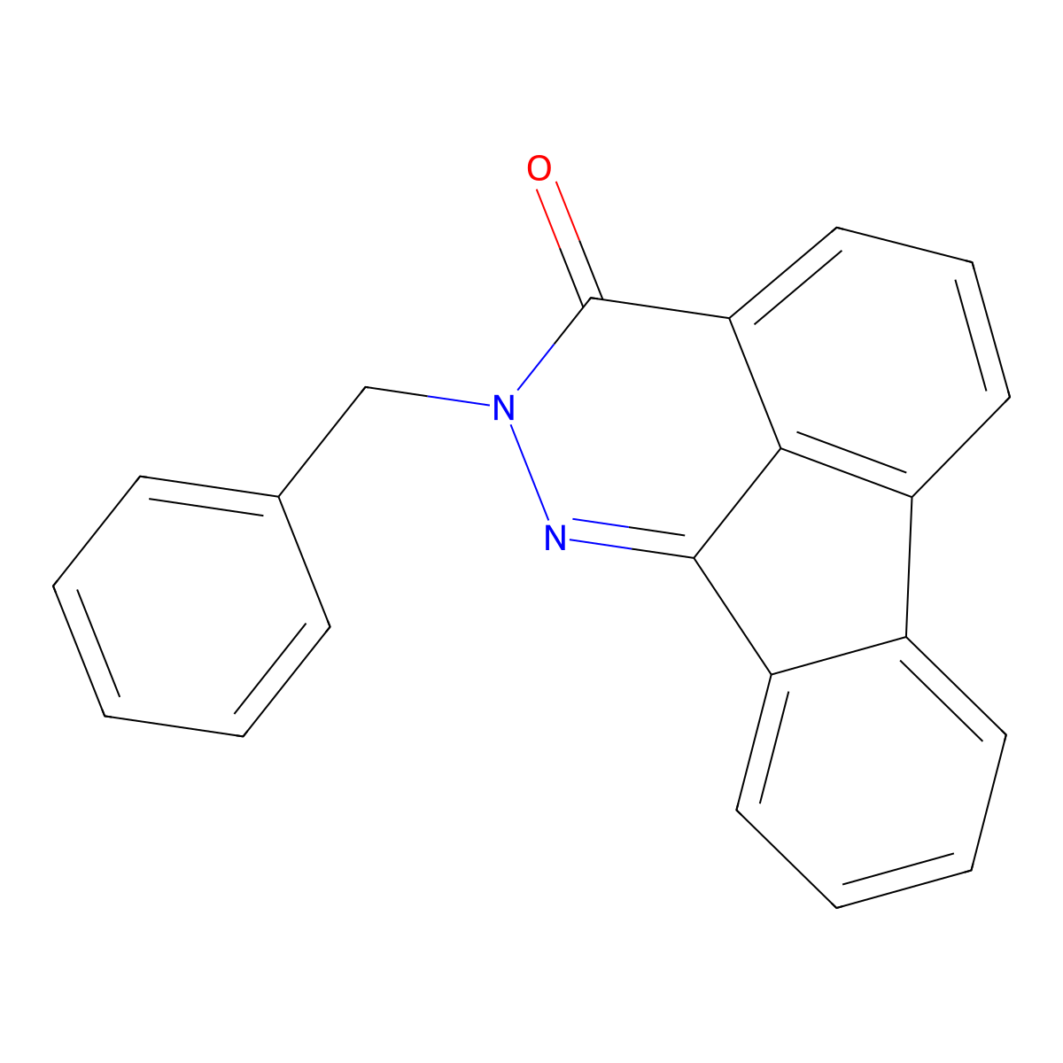 2-benzylindeno[1,2,3-de]phthalazin-3(2H)-one molecular structure, CAS 682786-67-0