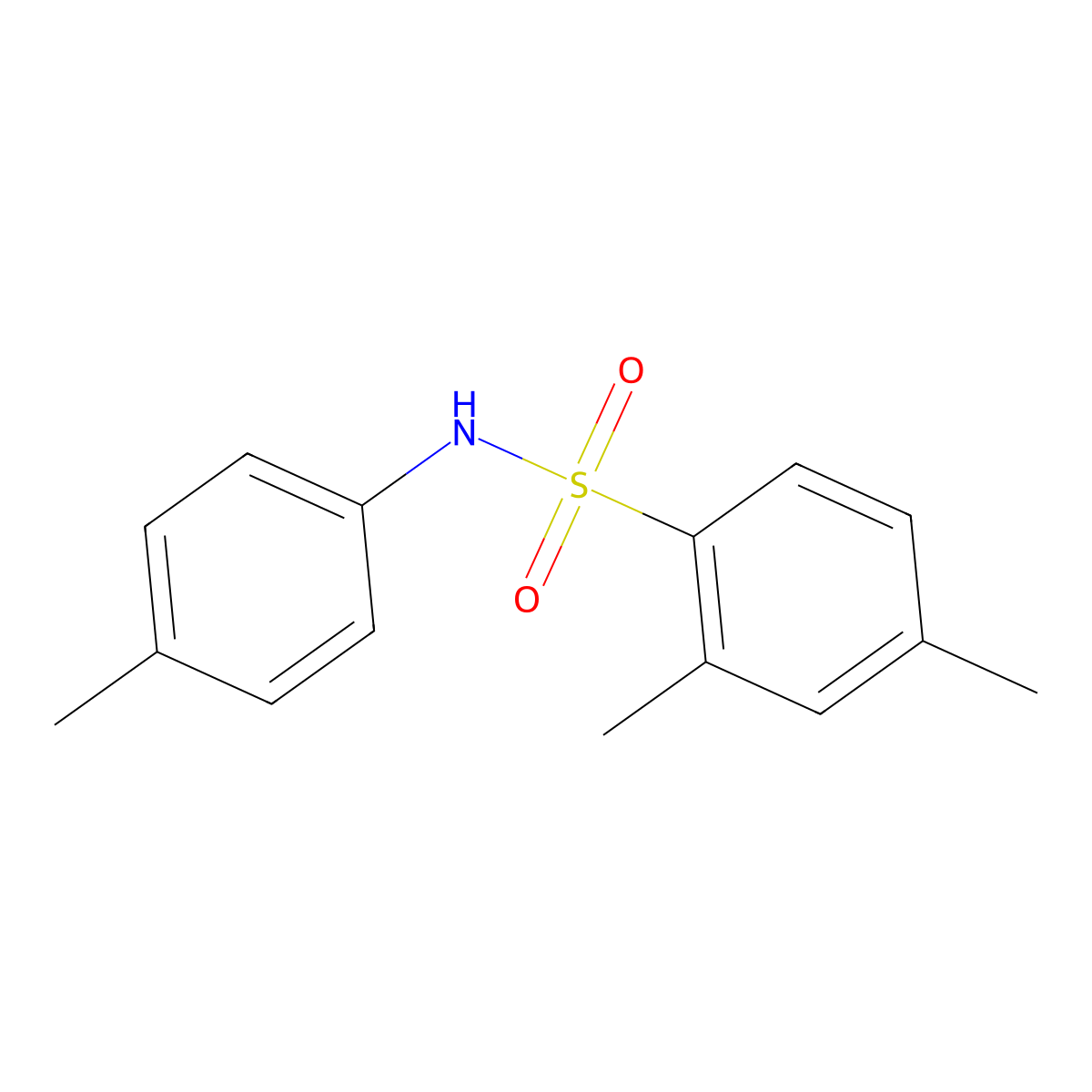 2,4-dimethyl-N-(4-methylphenyl)benzenesulfonamide molecular structure, CAS 682788-81-4