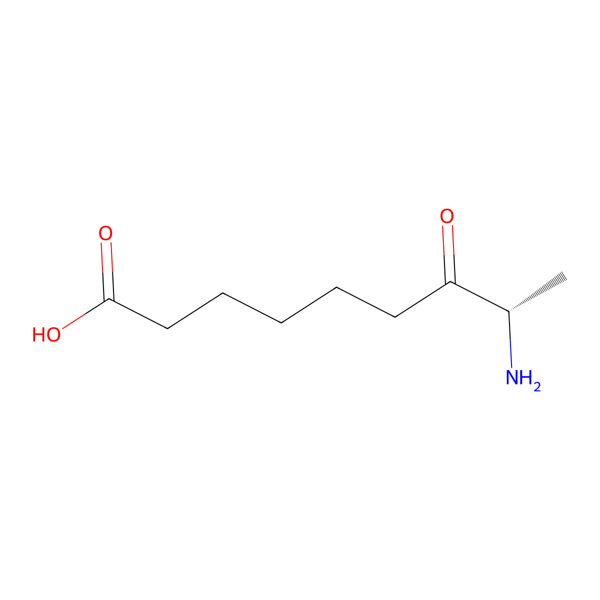 (8S)-8-amino-7-oxononanoic acid molecular structure, CAS 682799-71-9