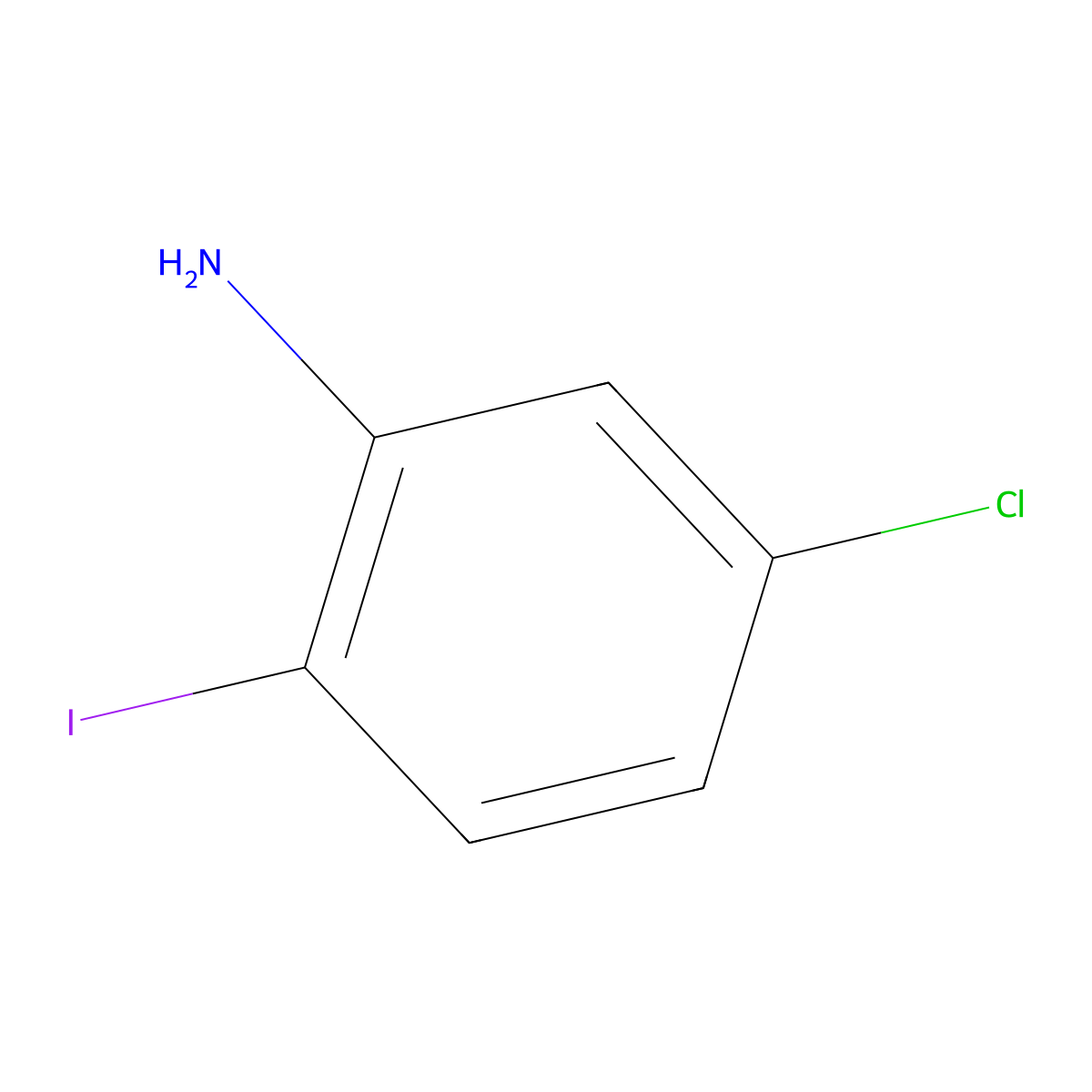 5-Chloro-2-iodoaniline molecular structure, CAS 6828-35-9