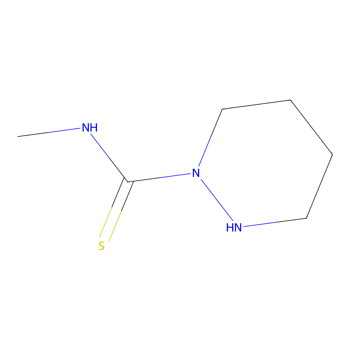 N-methyldiazinane-1-carbothioamide molecular structure, CAS 682802-28-4