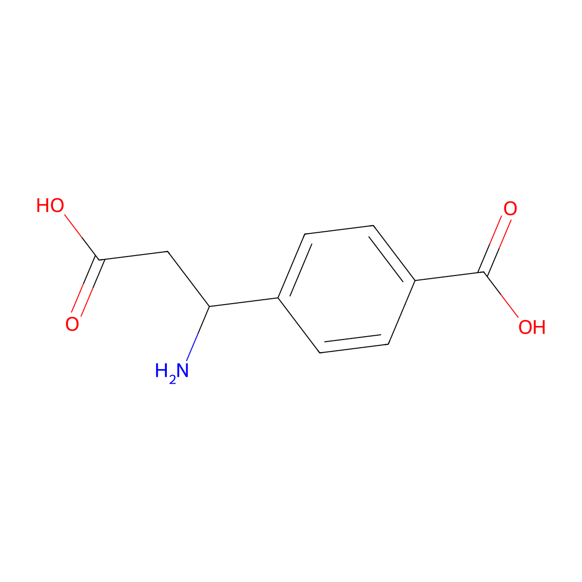 4-(1-Amino-2-carboxy-ethyl)-benzoic acid molecular structure, CAS 682804-01-9