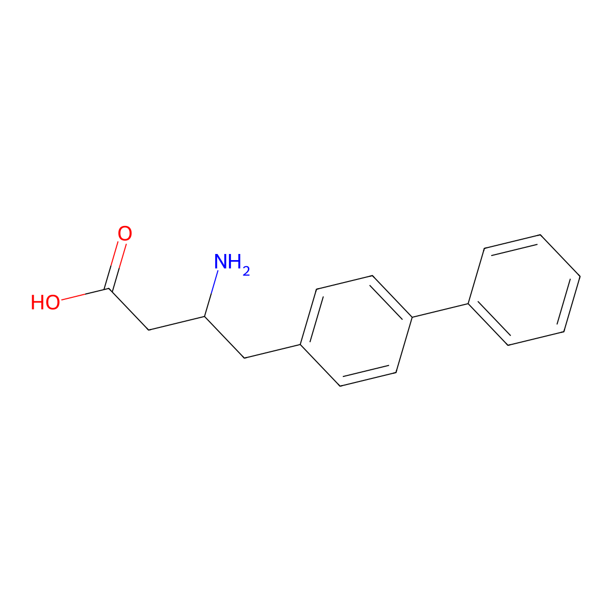 3-amino-4-(4-phenylphenyl)butanoic Acid molecular structure, CAS 682804-78-0