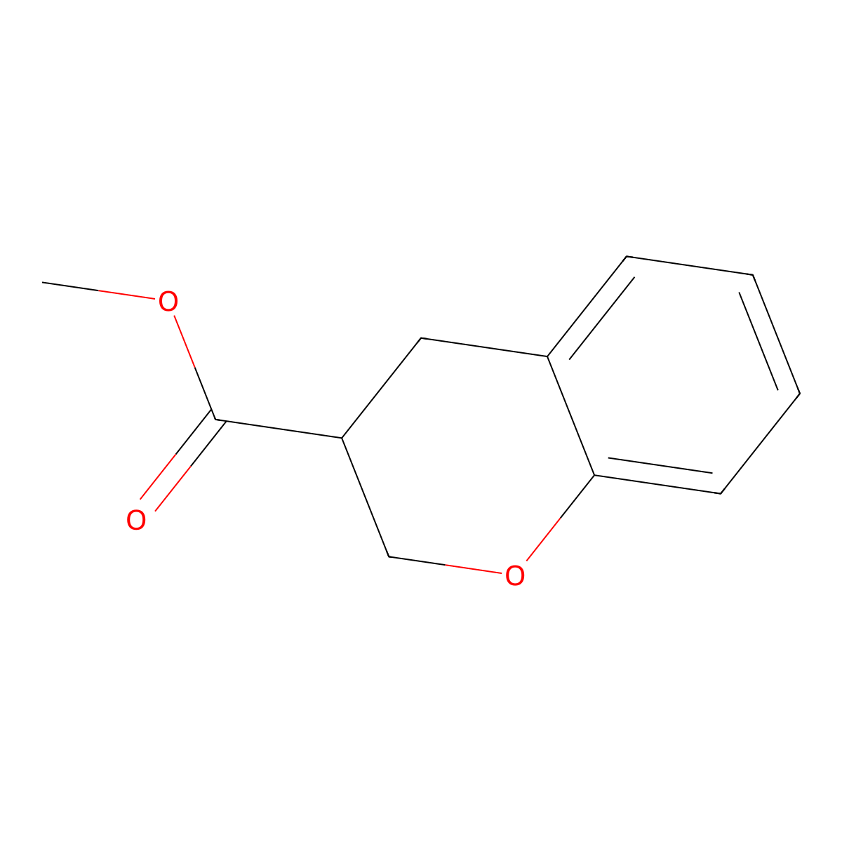 Methyl chroman-3-carboxylate molecular structure, CAS 68281-60-7