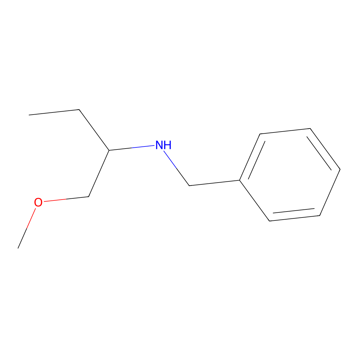 Benzyl(1-methoxybutan-2-yl)amine molecular structure, CAS 682811-00-3