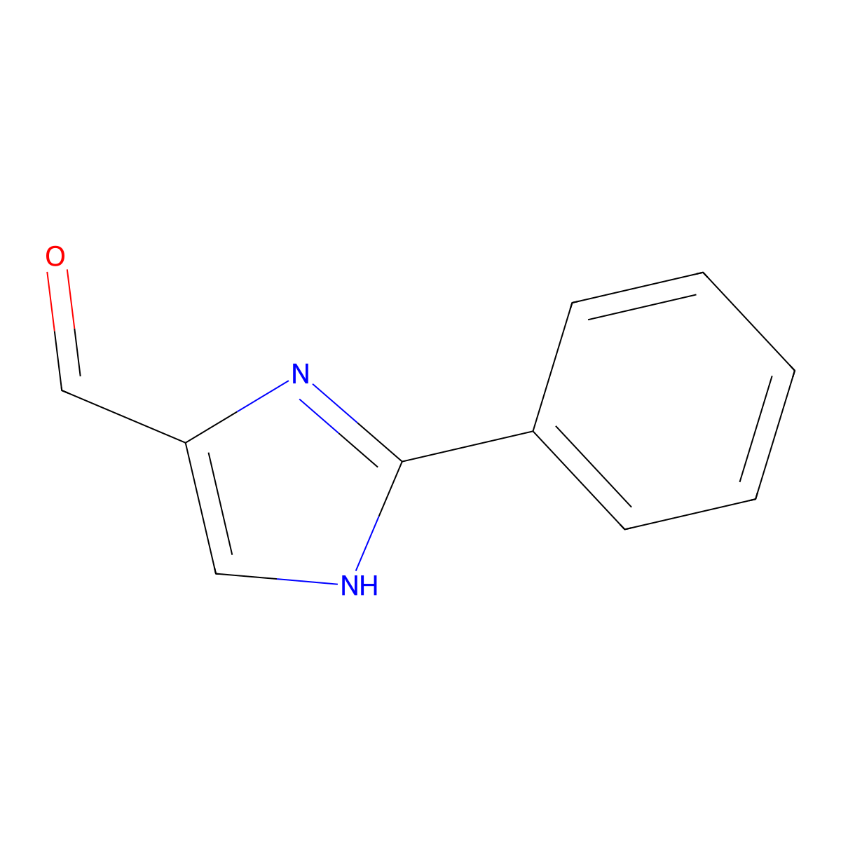 2-Phenyl-1H-imidazole-4-carbaldehyde molecular structure, CAS 68282-47-3