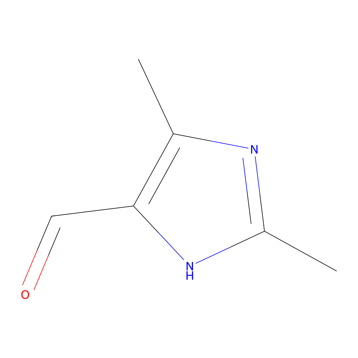 2,5-Dimethyl-1H-imidazole-4-carbaldehyde molecular structure, CAS 68282-52-0