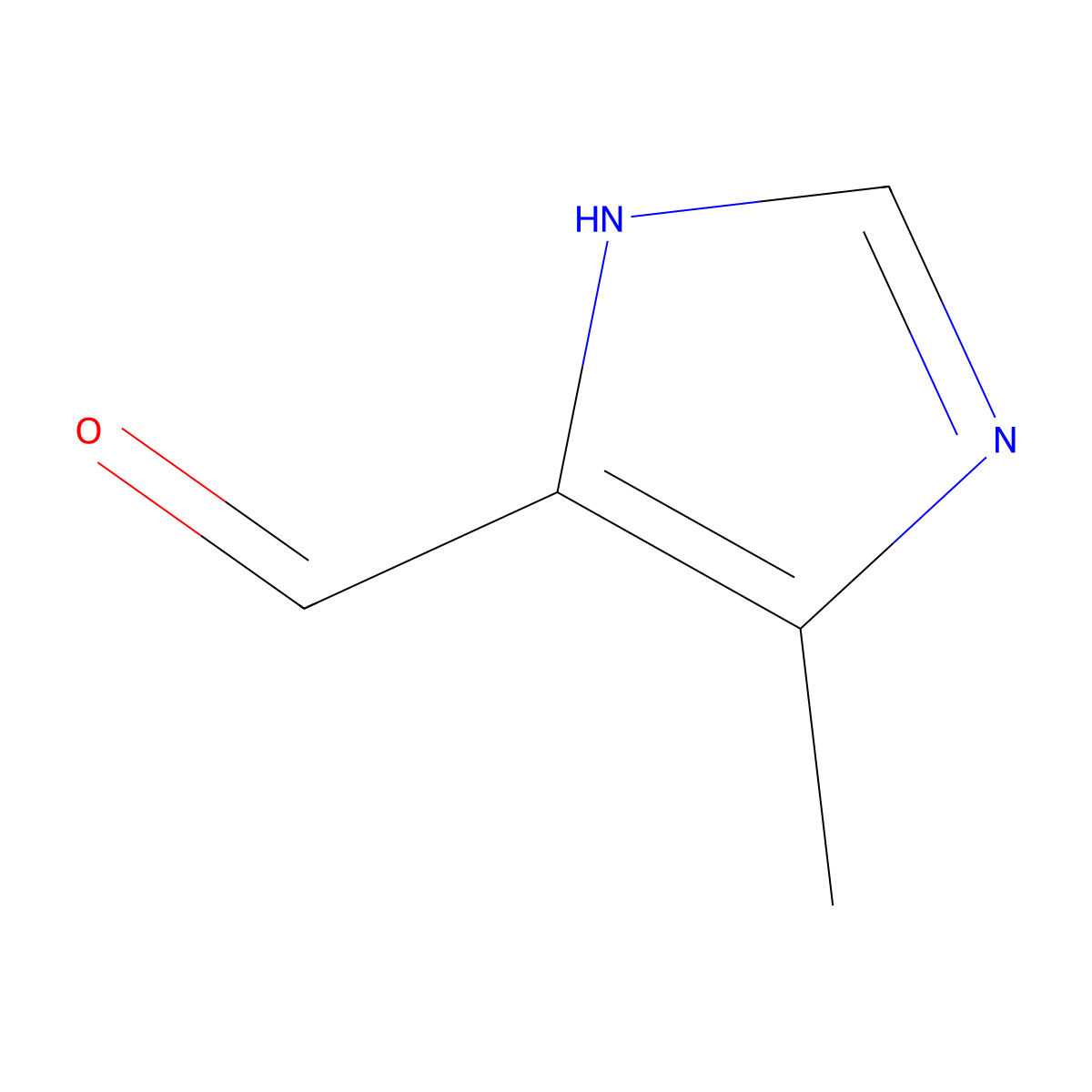 4-methyl-1H-imidazole-5-carbaldehyde molecular structure, CAS 68282-53-1