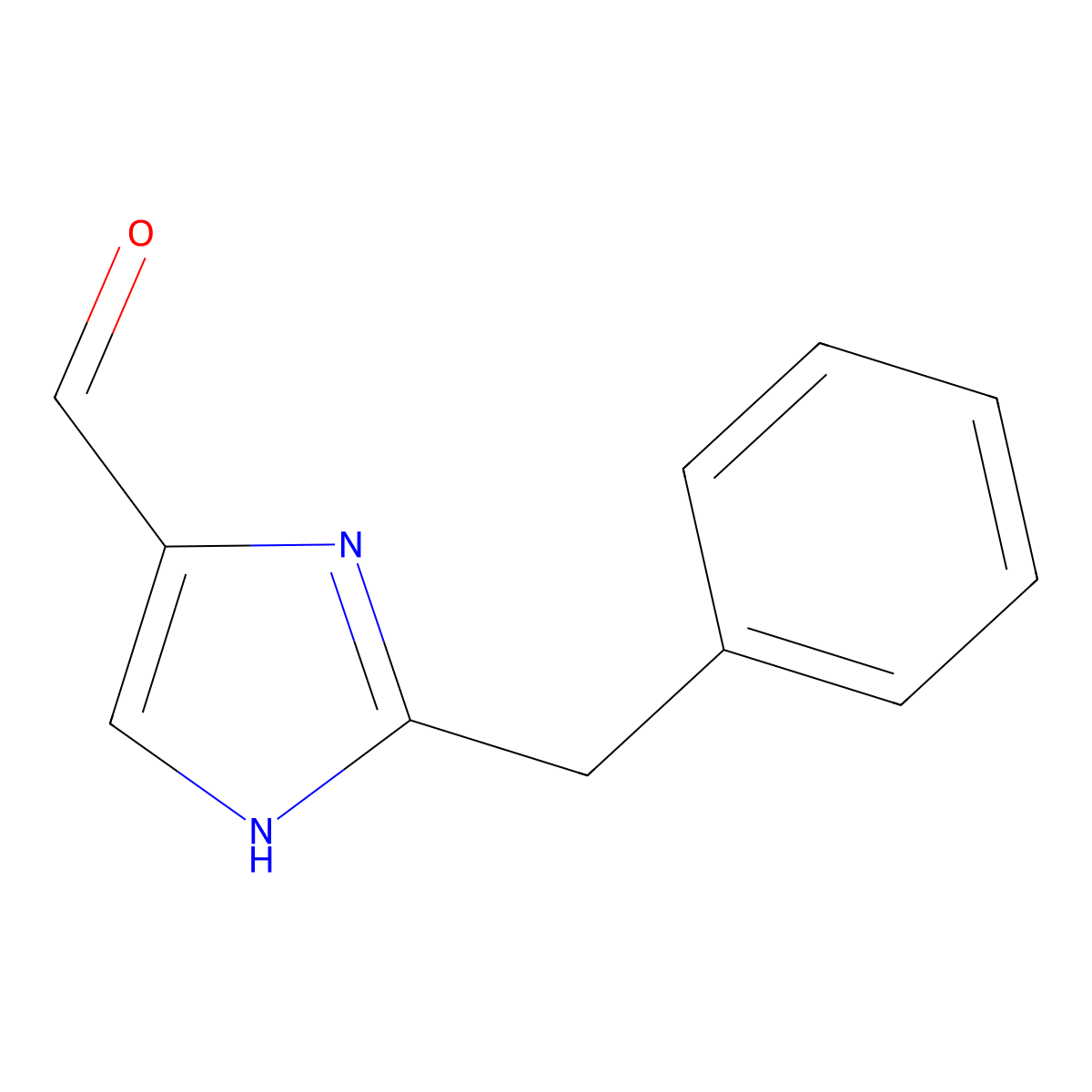 2-Benzyl-1h-imidazole-4-carbaldehyde molecular structure, CAS 68282-55-3