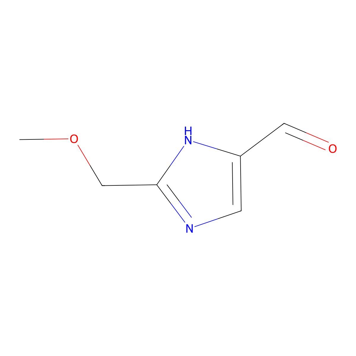2-(Methoxymethyl)-1H-imidazole-5-carboxaldehyde molecular structure, CAS 68282-56-4