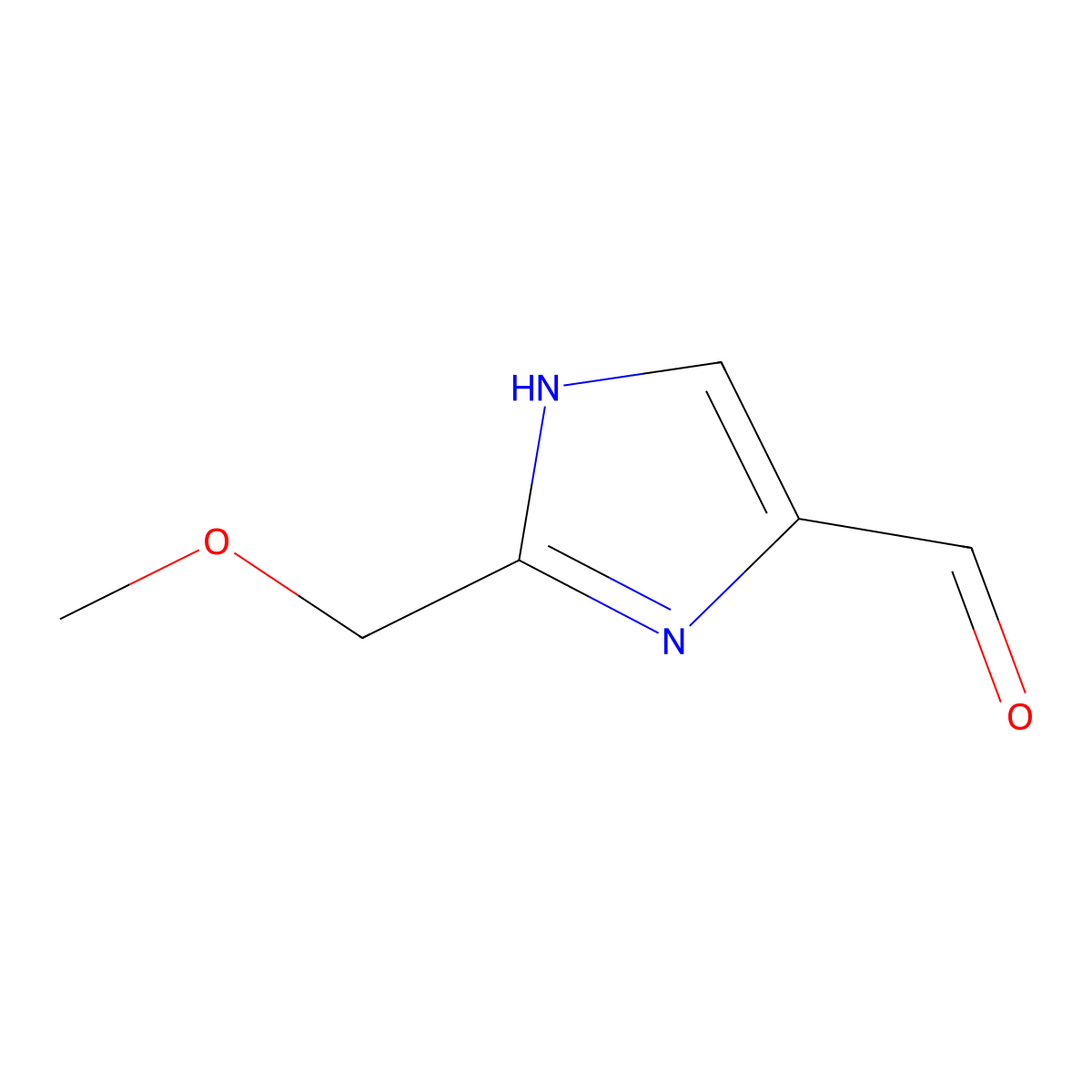 2-(Methoxymethyl)-1H-imidazole-5-carboxaldehyde molecular structure, CAS 68282-56-4