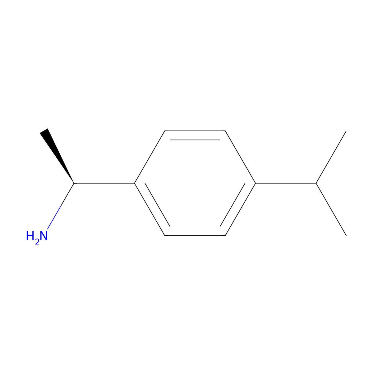(S)-1-(4-Isopropylphenyl)ethanamine molecular structure, CAS 68285-22-3