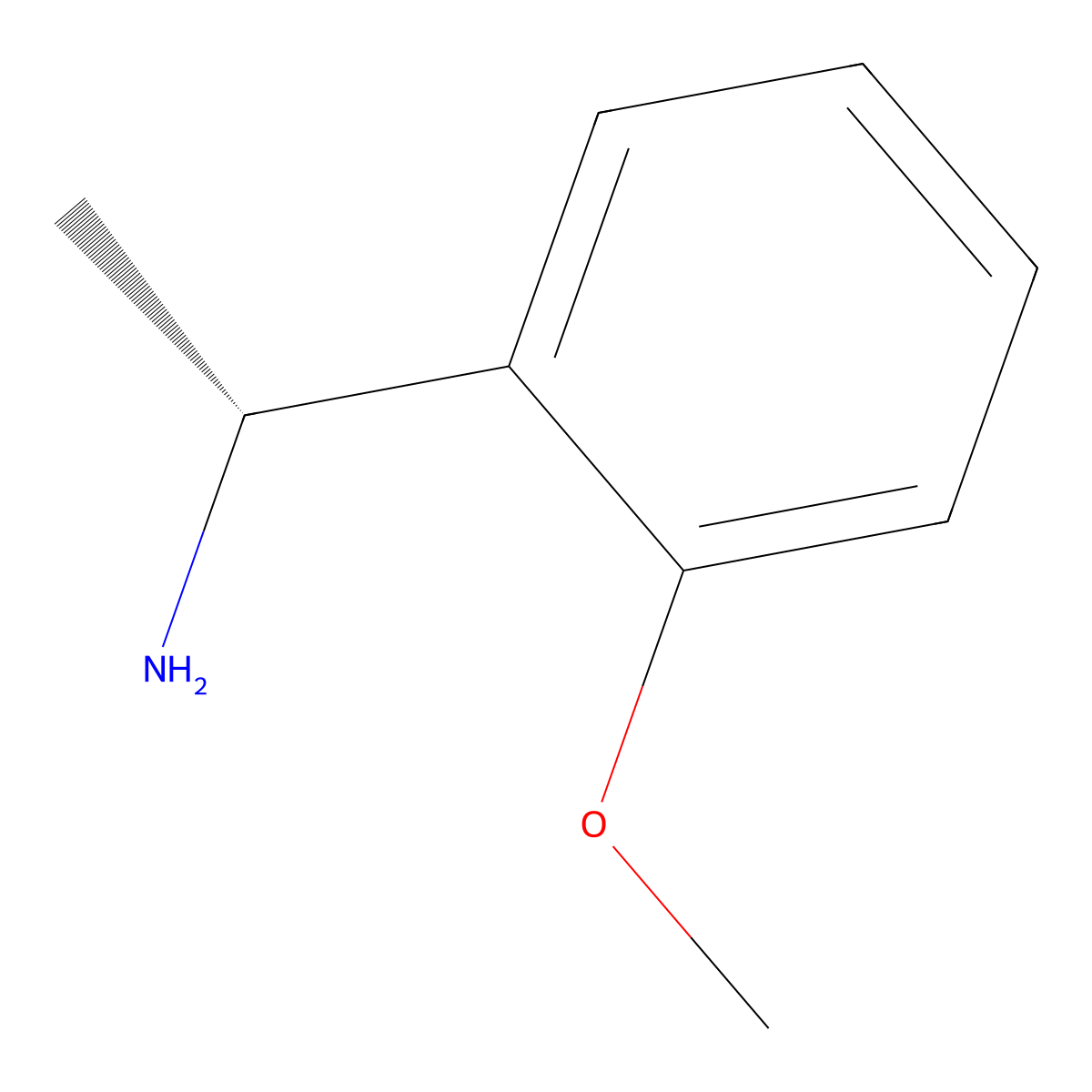 (R)-1-(2-Methoxyphenyl)ethanamine molecular structure, CAS 68285-23-4