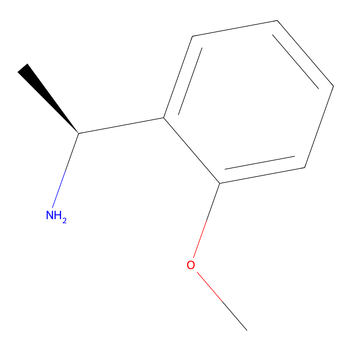 (alphaS)-2-Methoxy-alpha-methylbenzenemethanamine molecular structure, CAS 68285-24-5