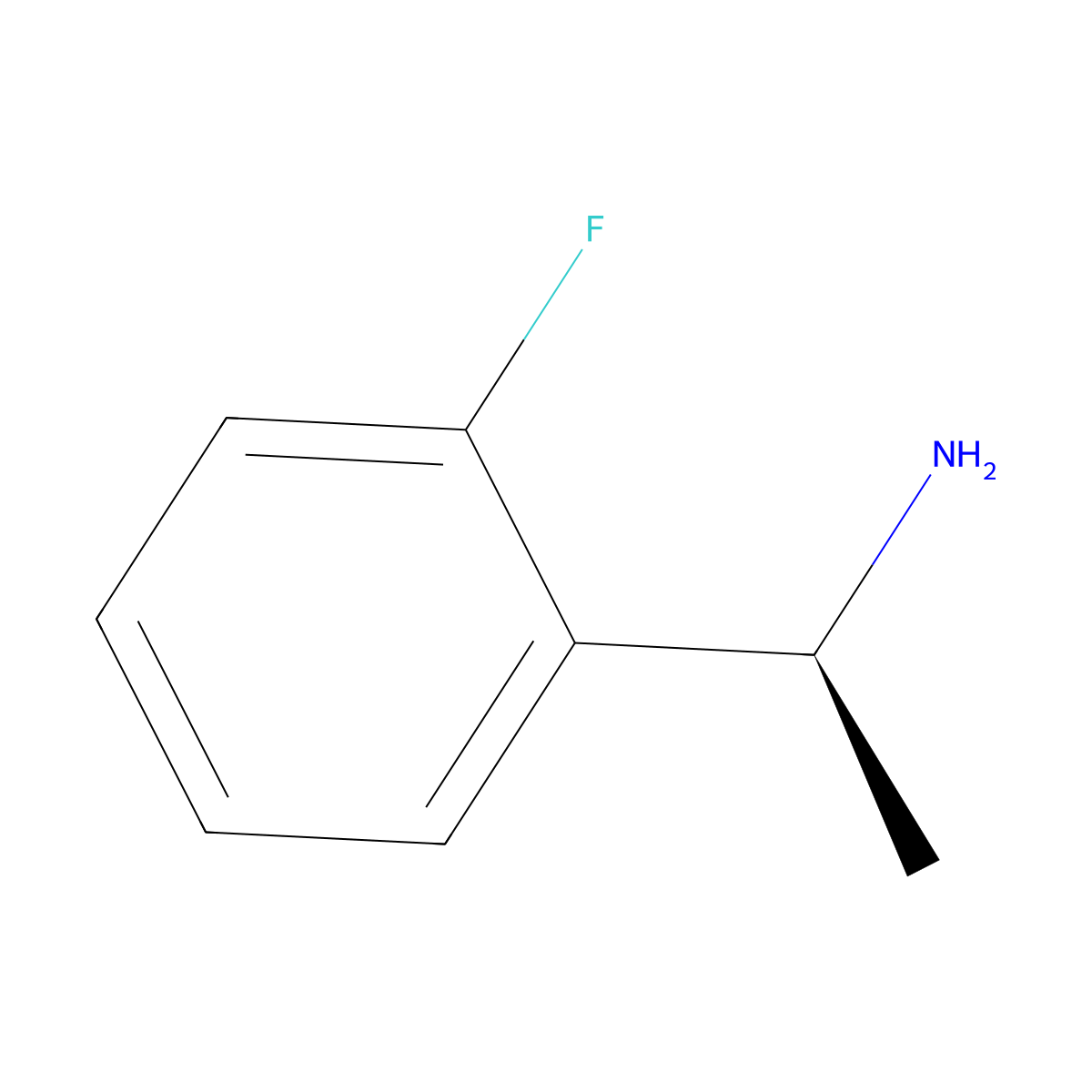 (S)-1-(2-Fluorophenyl)ethylamine molecular structure, CAS 68285-25-6