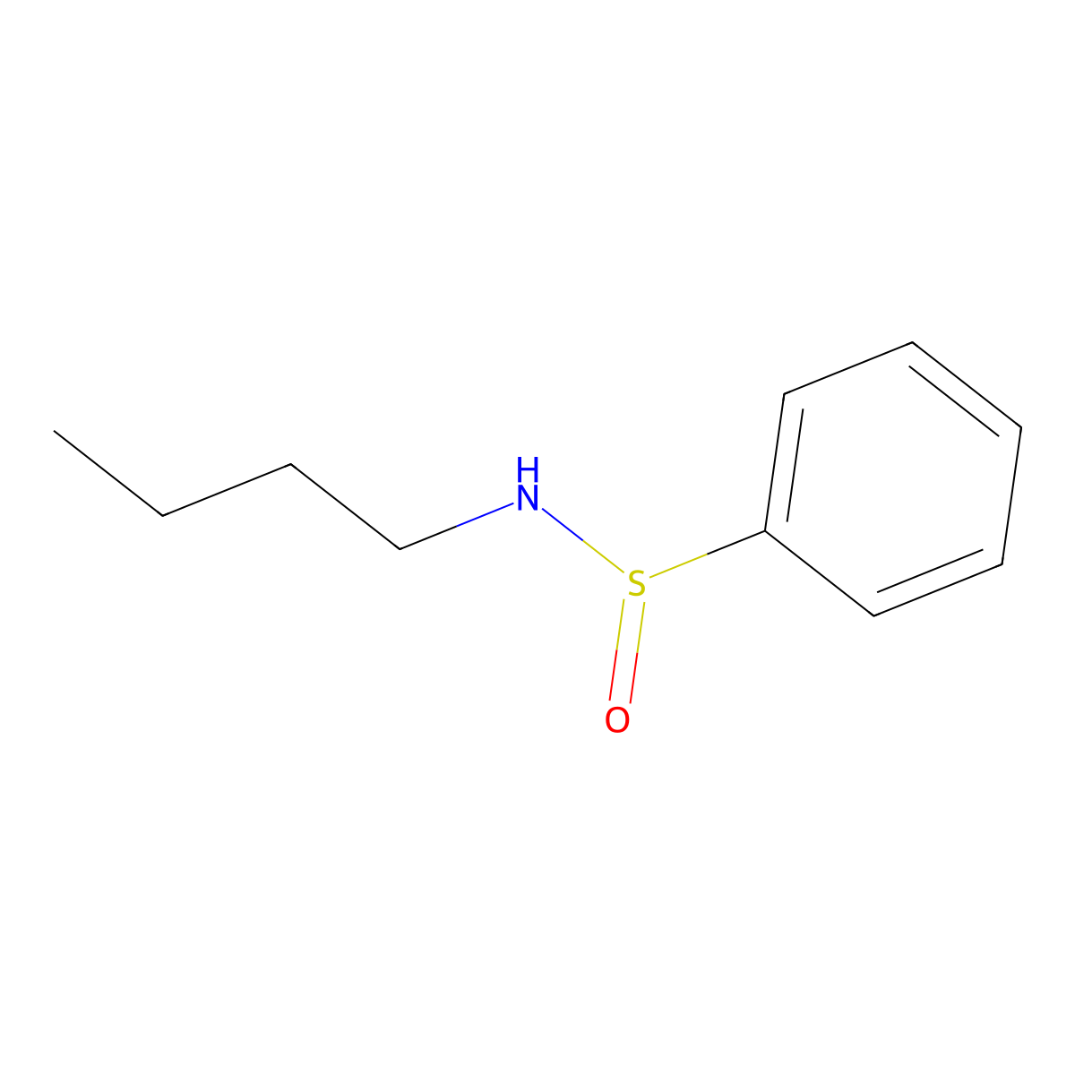 N-Butylbenzenesulfinamide molecular structure, CAS 6829-66-9