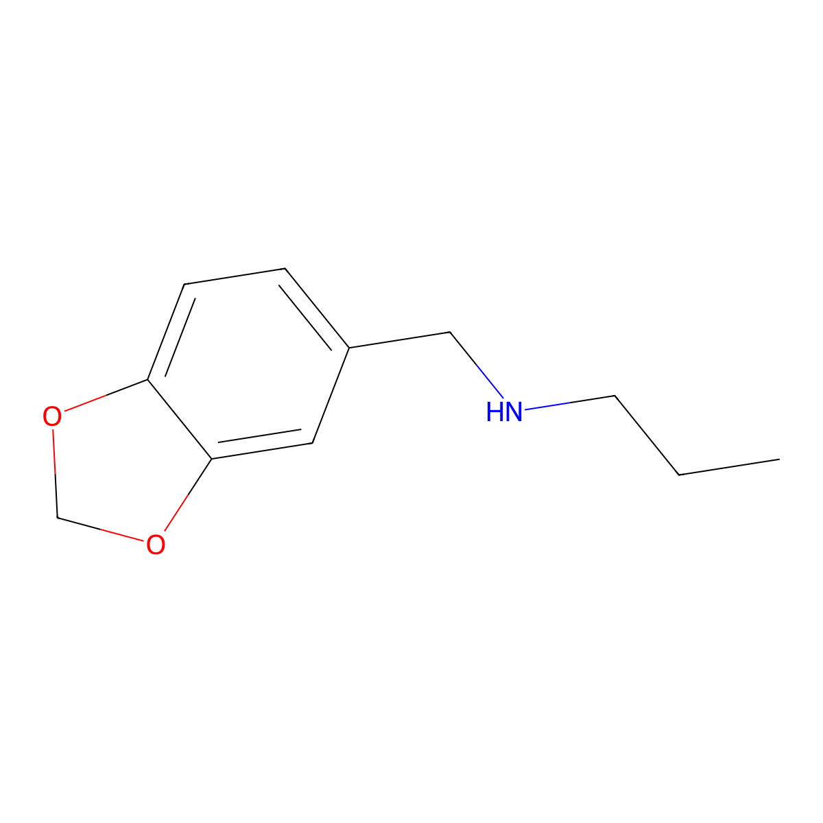 N-(1,3-benzodioxol-5-ylmethyl)propan-1-amine molecular structure, CAS 68291-93-0