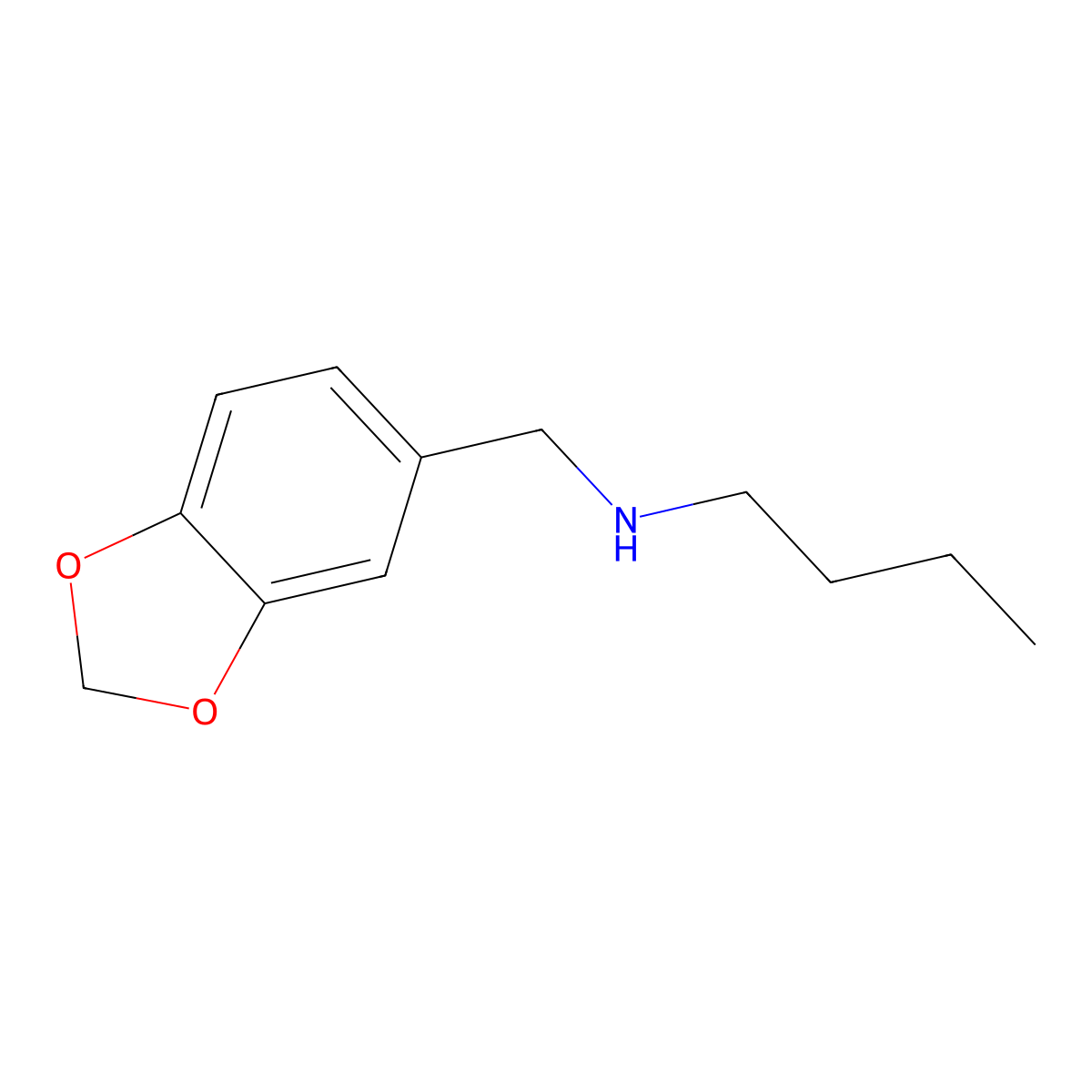 [(2H-1,3-benzodioxol-5-yl)methyl](butyl)amine molecular structure, CAS 68291-94-1
