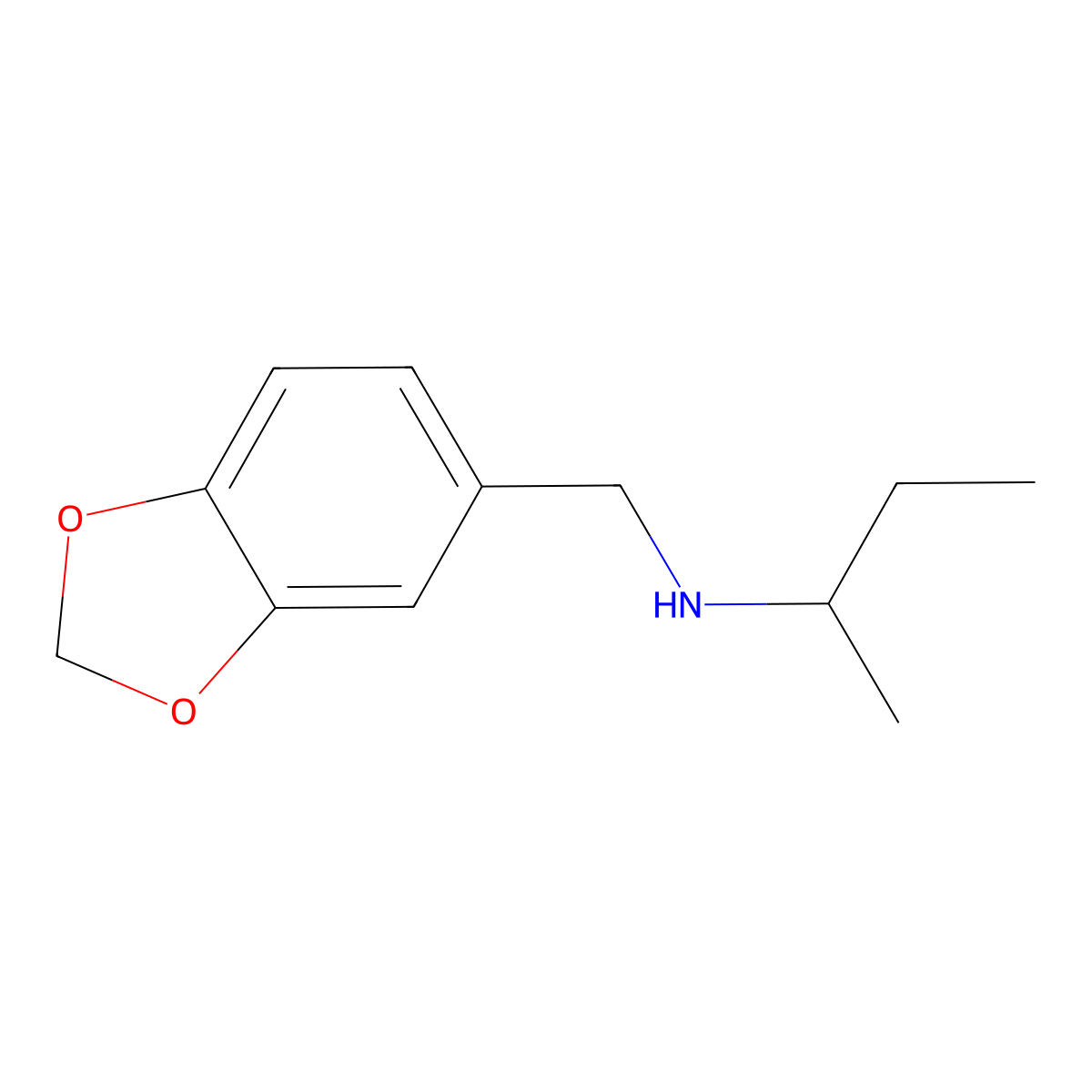 N-(1,3-benzodioxol-5-ylmethyl)butan-2-amine molecular structure, CAS 68291-96-3