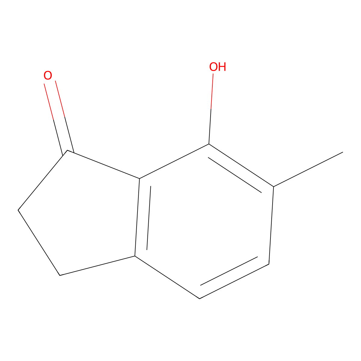 7-Hydroxy-6-methyl-1-indanone molecular structure, CAS 68293-31-2