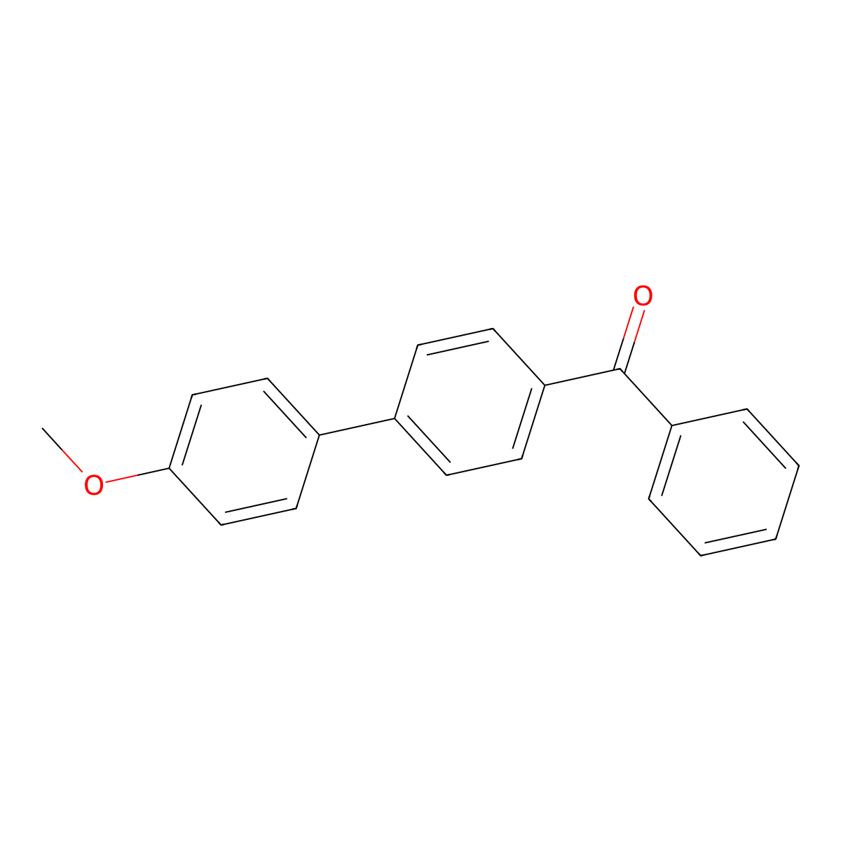 (4'-Methoxybiphenyl-4-YL)-phenyl-methanone molecular structure, CAS 68294-33-7