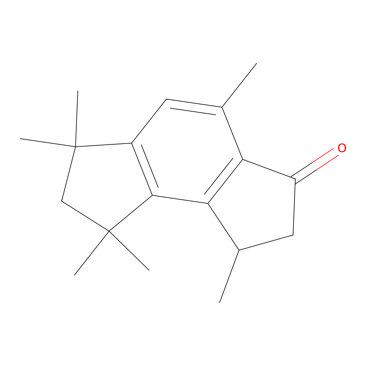 1,6,7,8-Tetrahydro-1,4,6,6,8,8-hexamethyl-as-indacen-3(2H)-one molecular structure, CAS 68298-33-9