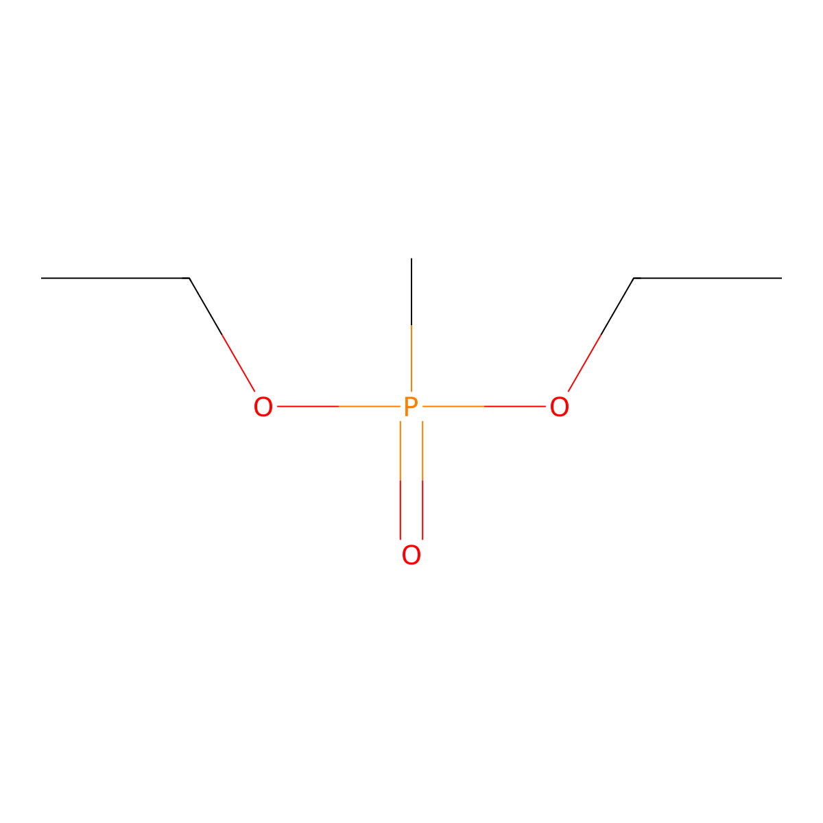 Diethyl methylphosphonate molecular structure, CAS 683-08-9