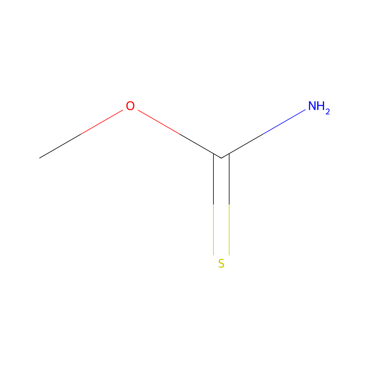 Methoxycarbothioamide molecular structure, CAS 683-63-6