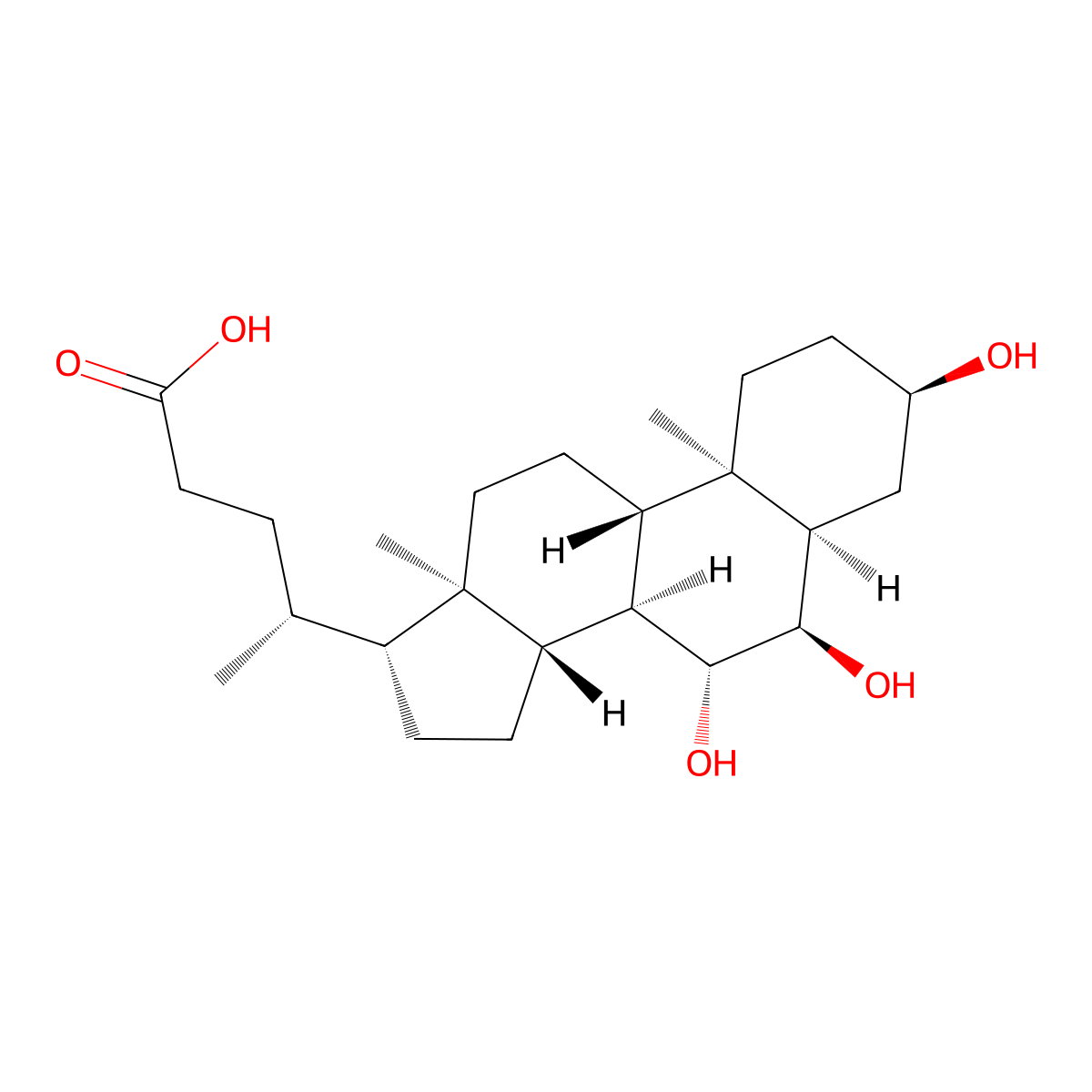 omega-Muricholic acid molecular structure, CAS 6830-03-1