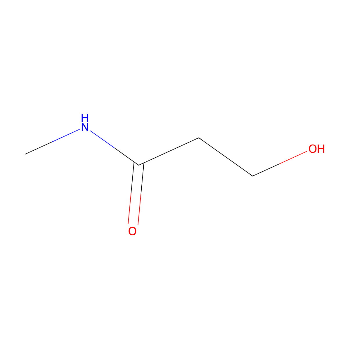 3-Hydroxy-N-methylpropanamide molecular structure, CAS 6830-81-5