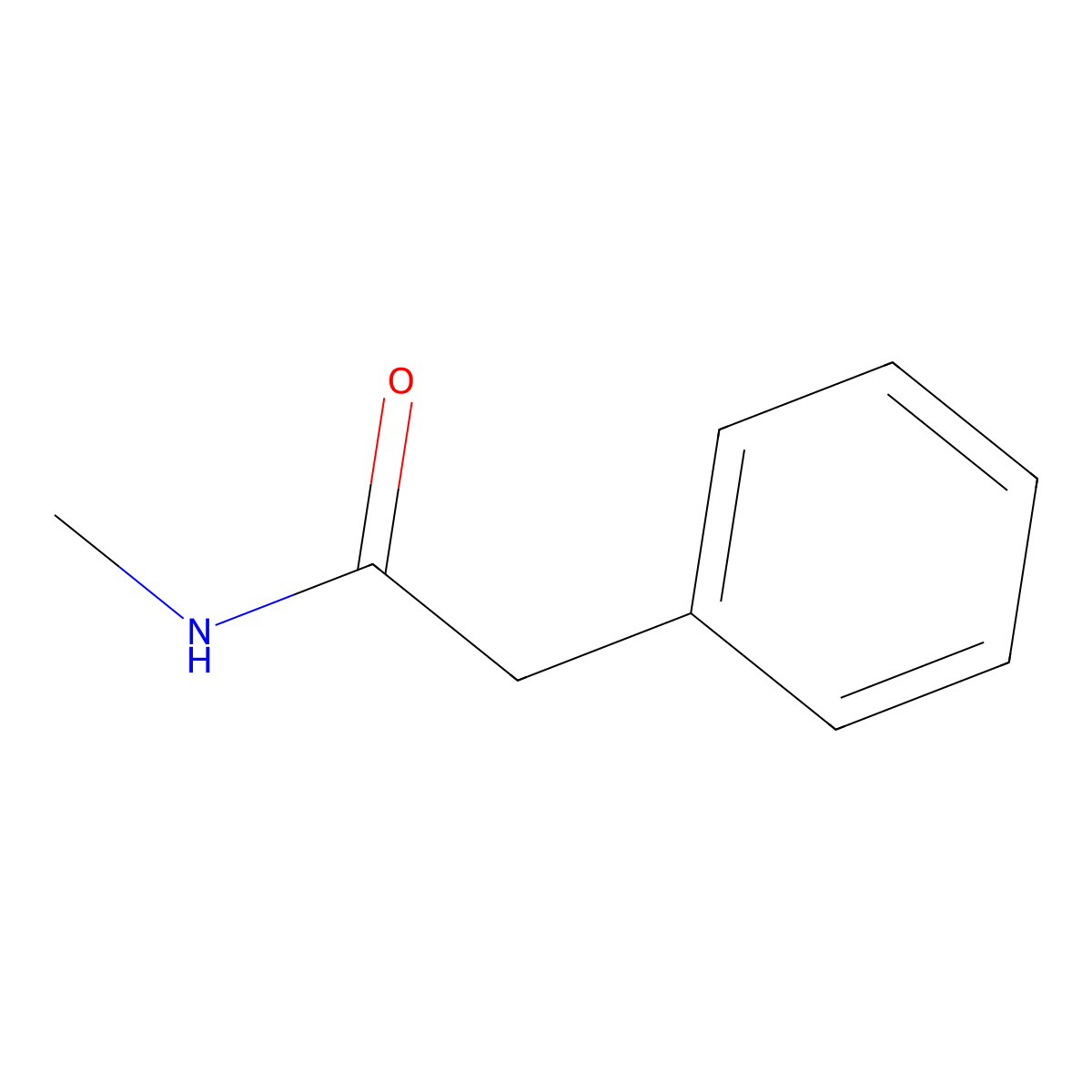 N-Methyl-2-phenylacetamide molecular structure, CAS 6830-82-6