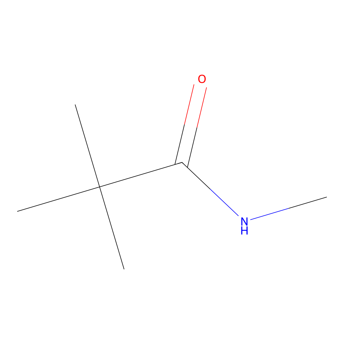 N,2,2-Trimethylpropanamide molecular structure, CAS 6830-83-7