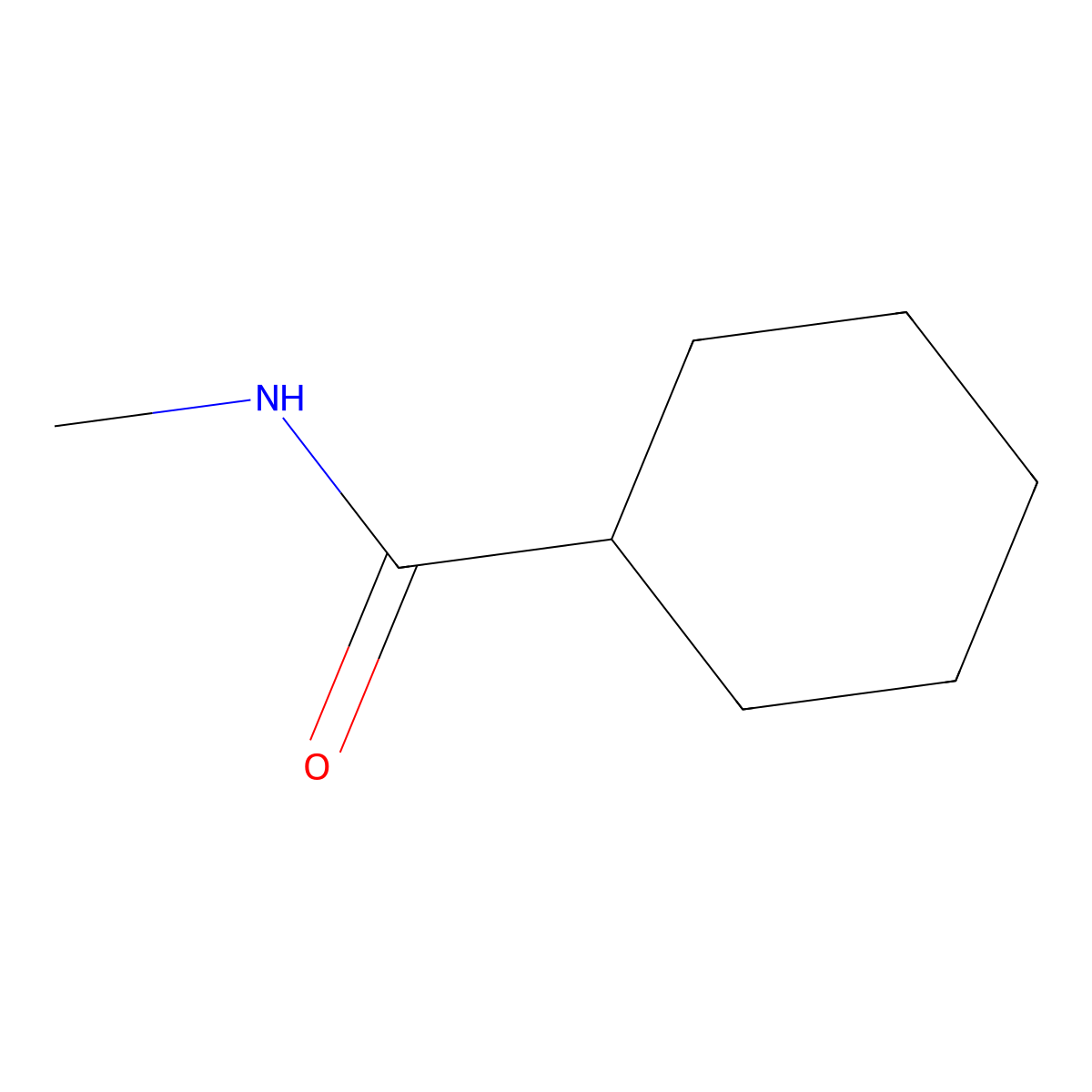 N-Methylcyclohexanecarboxamide molecular structure, CAS 6830-84-8