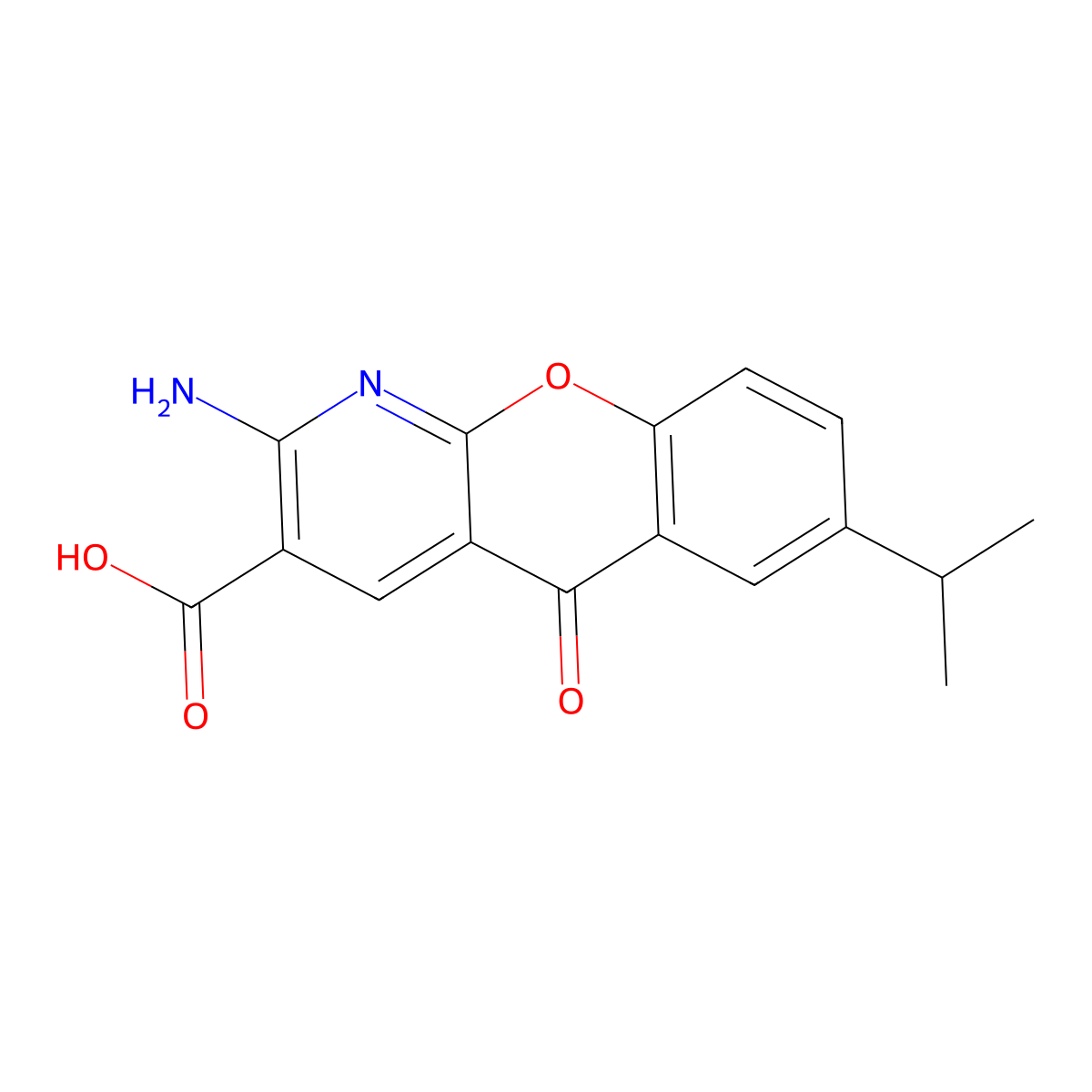 Amlexanox molecular structure, CAS 68302-57-8