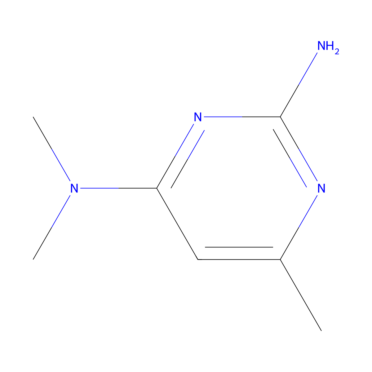 N4,N4,6-trimethylpyrimidine-2,4-diamine molecular structure, CAS 68302-95-4
