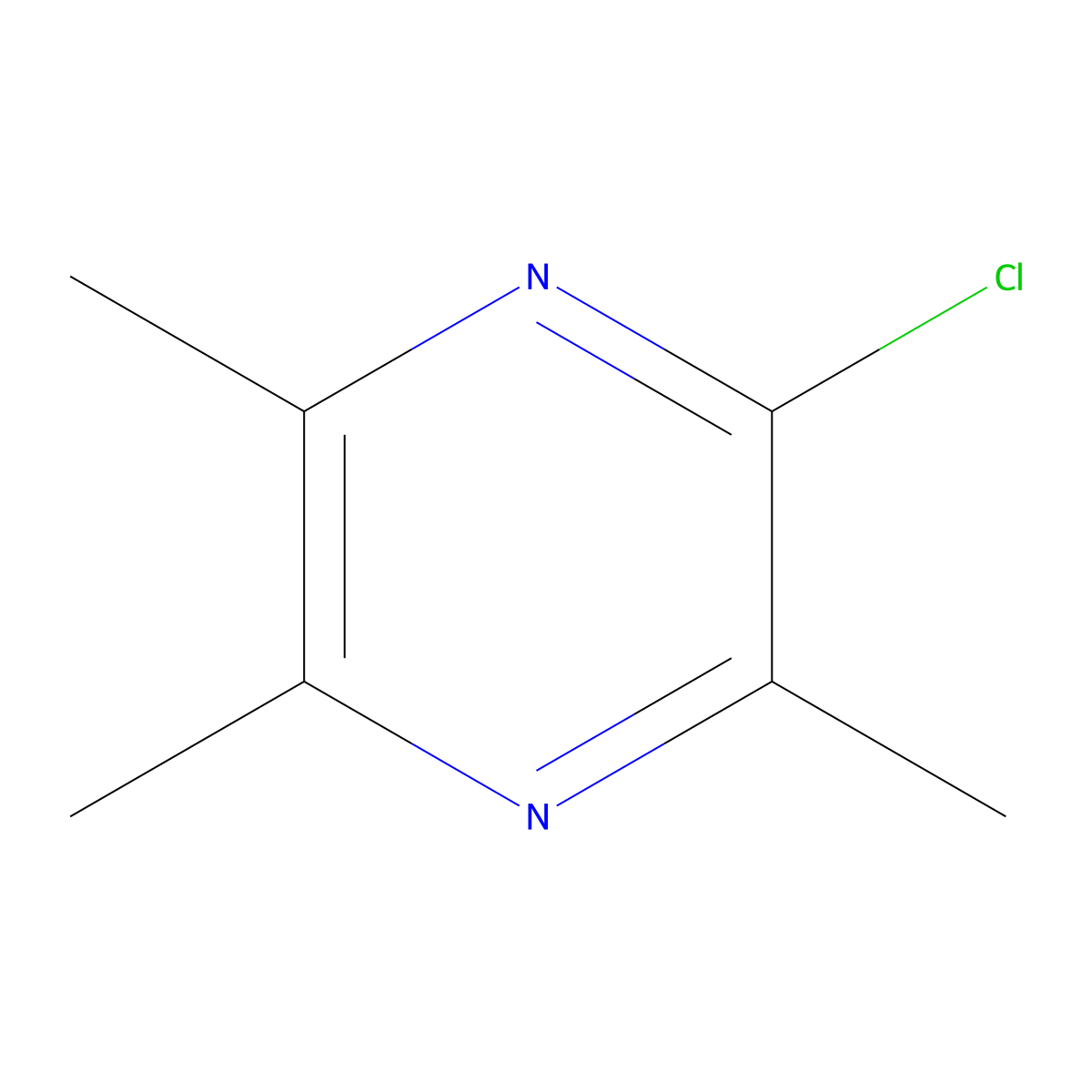 2-Chloro-3,5,6-trimethylpyrazine molecular structure, CAS 68303-35-5